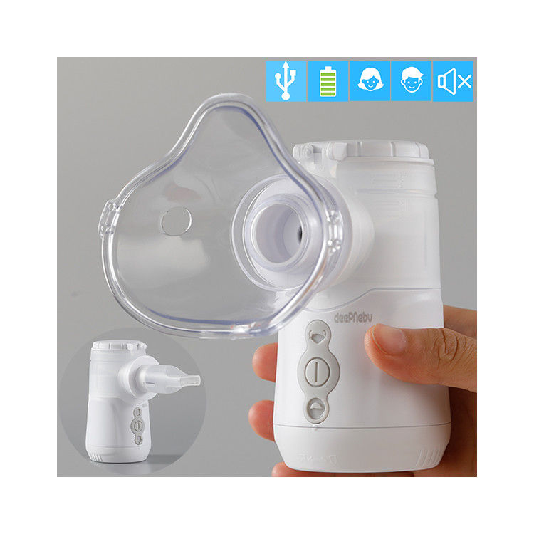 Medische Mesh Nebulizer Inhaler Machine Double-Kamer Dubbele - kanaal 2.2μm - 3.2μm