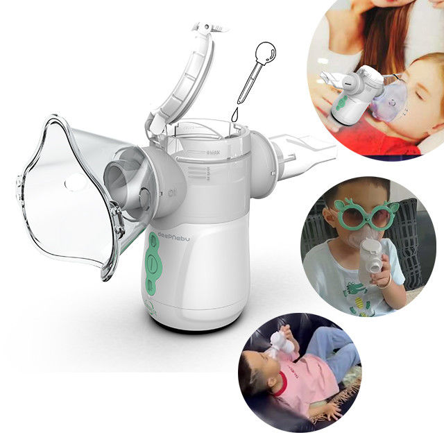Nieuwe batterij Medische Mute Mini Free Breath Mask Hoest Copd Nebulizer Machine Volwassen Kinderen Gezondheidszorg Inhalator Mesh Nebulizer