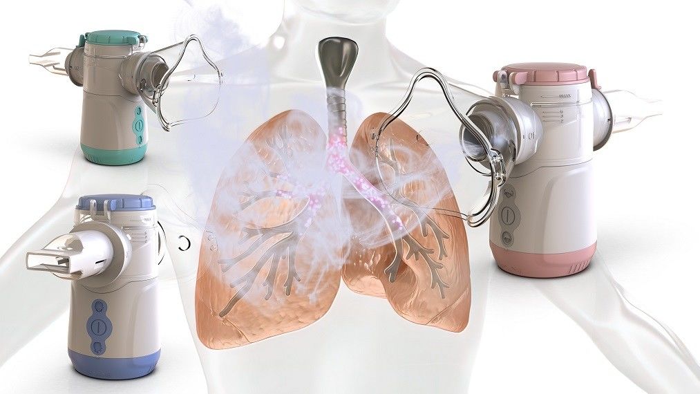 Deeltjesgrootte 1,8-4,0 μm Nebulizer Inhalator Machine Minder dan 50 dB