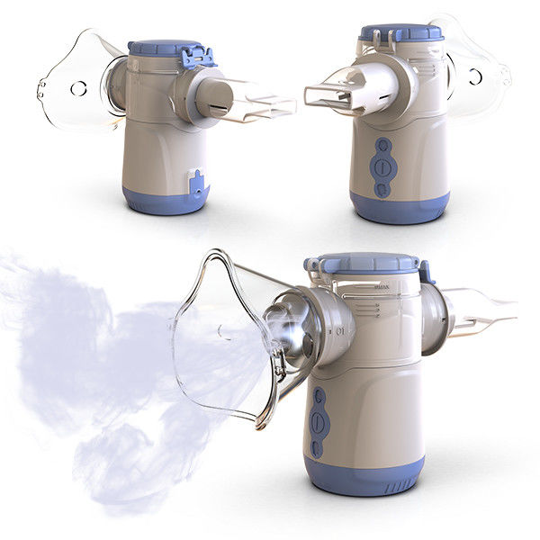 Witte vernevelingsinhalator met een verstelbare doorstroming van 0,2-0,6 L/min