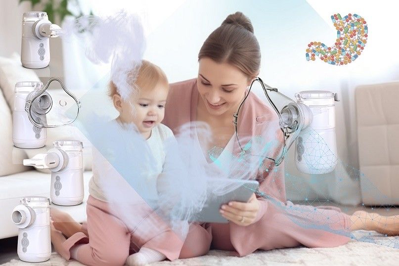 Stil USB of Battery Power Mesh Nebulizer Machine voor kinderen of volwassenen