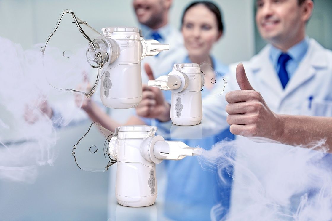 1-4,7 μm fijn deeltjesgrootte Vibrating Mesh Inhalator Aerosol Aflevering voor kinderen of volwassenen